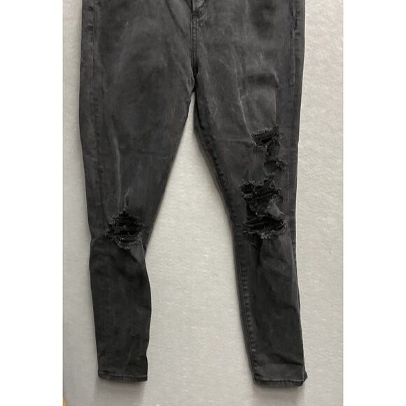 Abercrombie‎ & Fitch High Rise Super Skinny Curve Love Dark Gray Jeans 31/12R - Picture 3 of 8